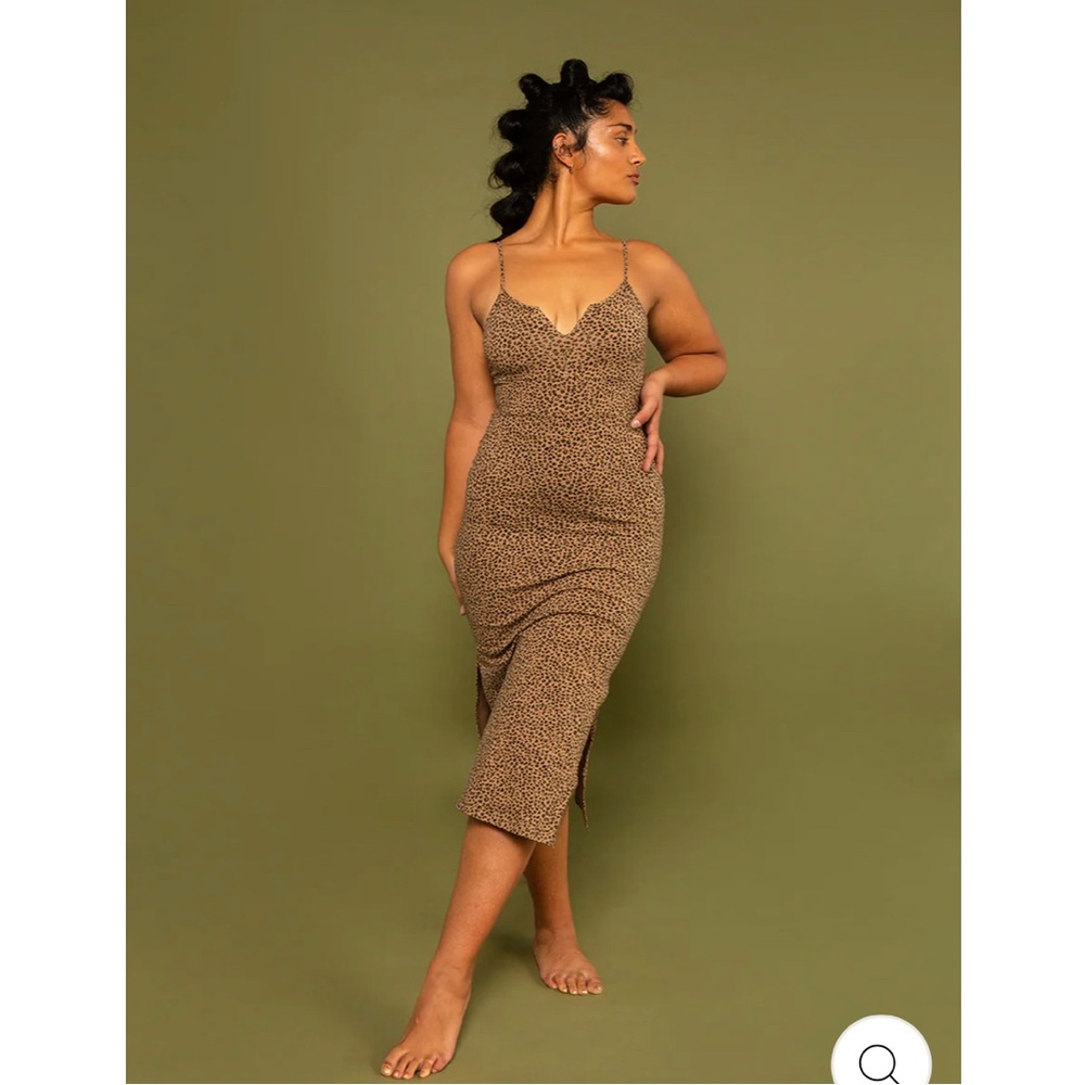 SAFFI MIDI DRESS IN LEOPARD